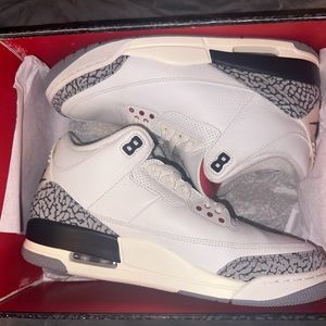 Air jordan retro 3// Summit white- fire red - black
